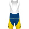 Fietskleding (Fietsshirt + Korte Koersbroek) 2023 Flanders Baloise - Geel Blauw Wit